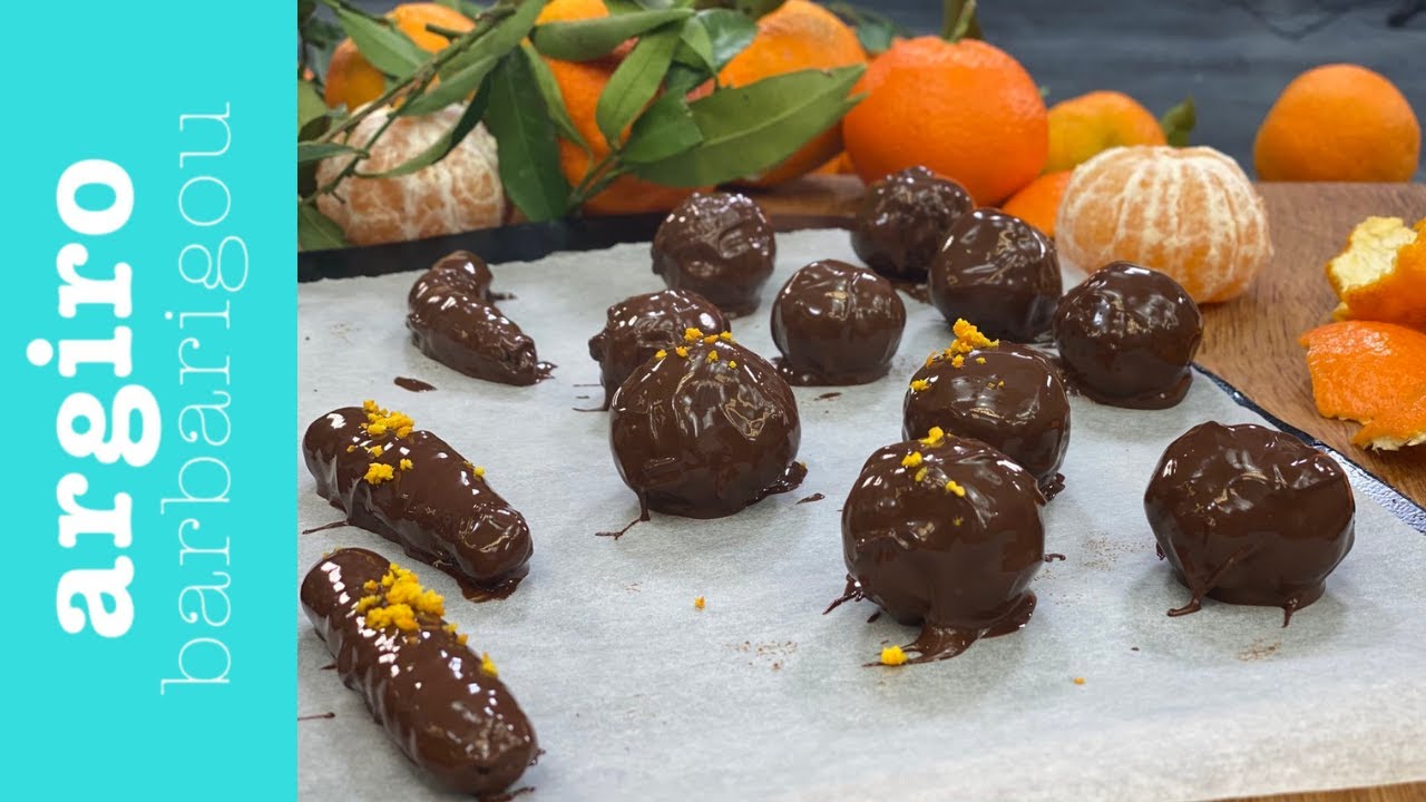 Σοκολατάκια με καρύδι και μανταρίνι live και μυστικά της Αργυρώς | Αργυρώ Μπαρμπαρίγου