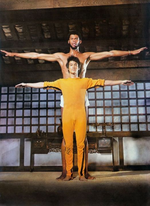 Bruce Lee and Kareem Abdul-Jabbar in a promotional photo for Game of Death (1978... 1