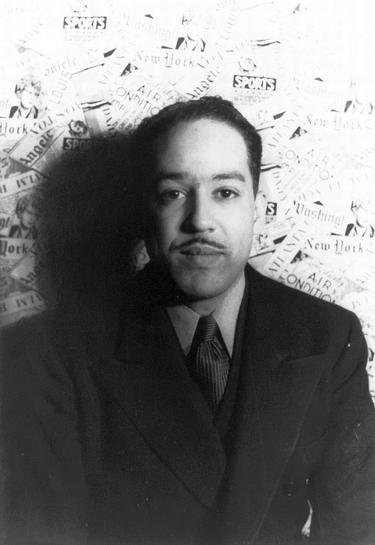 Langston Hughes (February 1, 1902 - May 22, 1967) photographed by Carl Van Vecht... 2