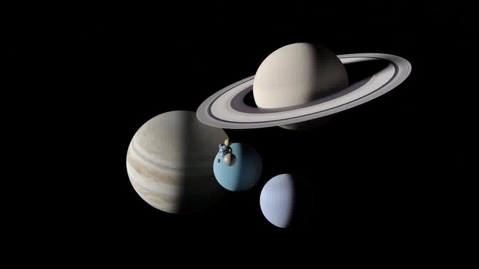 Space is big, We are tiny: Size comparision of the planets 3