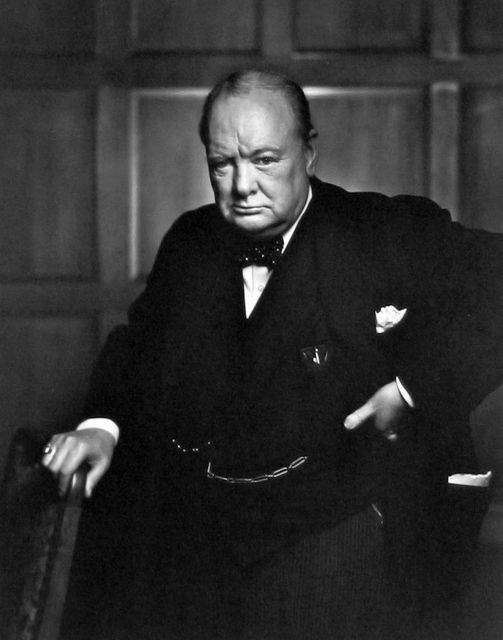 Winston Churchill photographed by Yousuf Karsh.... 1