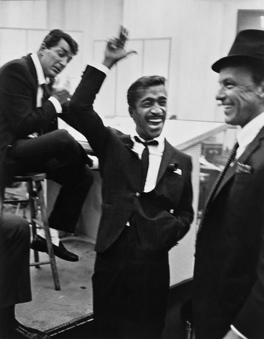 Dean Martin, Sammy Davis Jr. and Frank Sinatra photographed by Phil Stern....