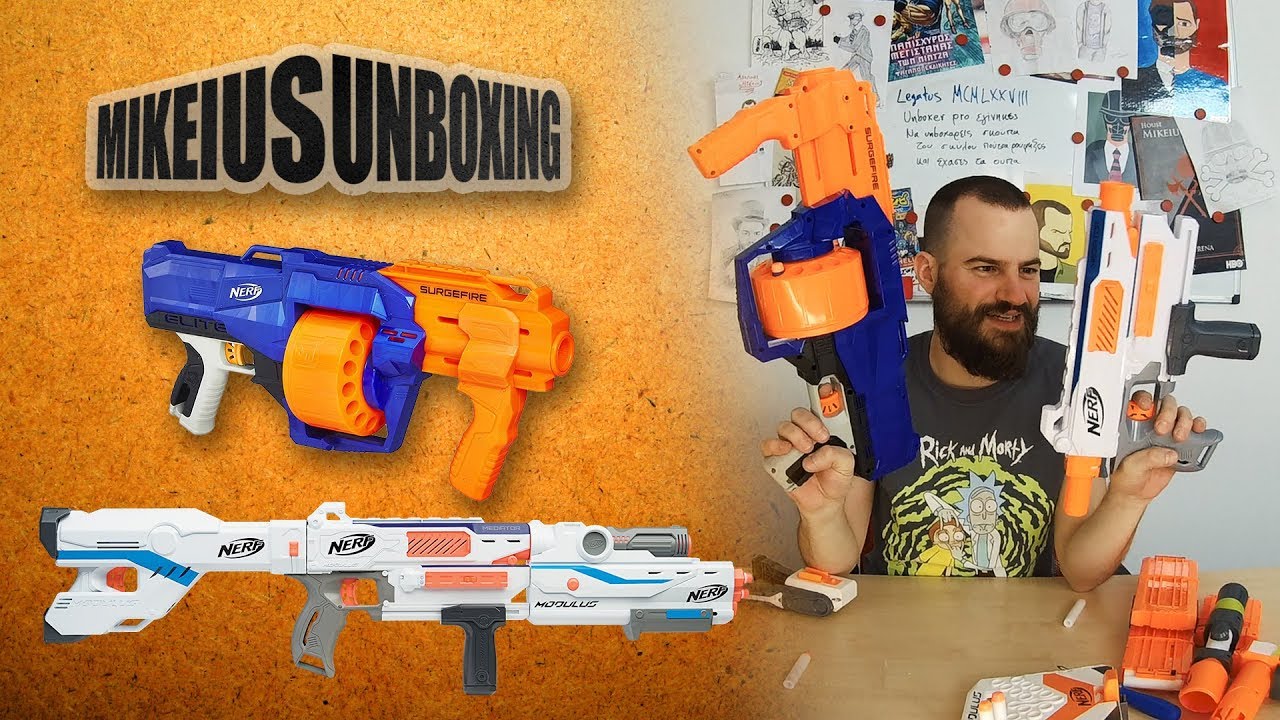 NERF Mediator & NERF Surgefire - Mikeius Unboxing