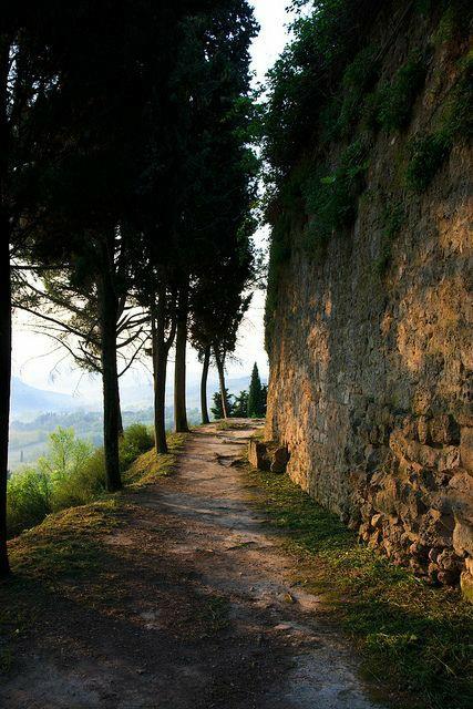 Morning walk in the San Gimignano, Italy...