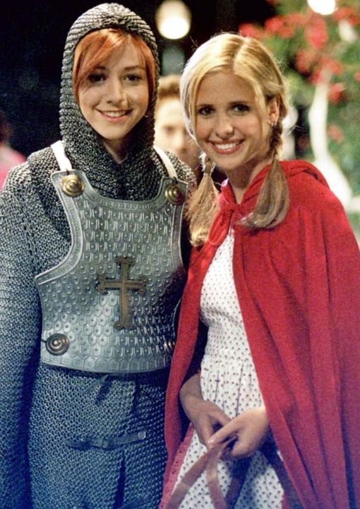 Alyson Hannigan and Sarah Michelle Gellar in their Joan of Arc and Little Red Ri... 1