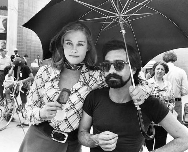 Cybill Sheperd and Martin Scorsese on the set of "Taxi Driver" (1976).... 1