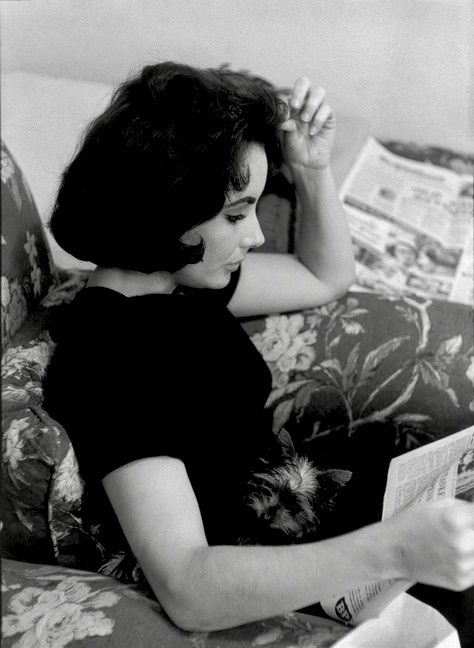Elizabeth Taylor in London while filming Suddenly Last Summer, 1959....