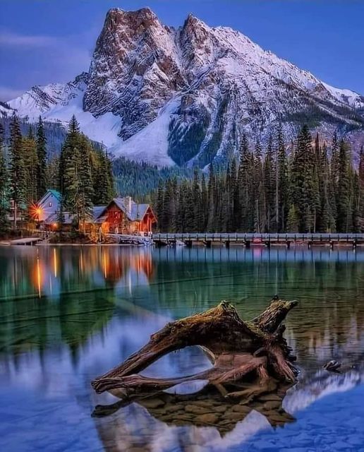 Emerald Lake, B.C. Canada,...