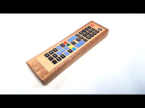 How to make a wooden remote control for your tv.