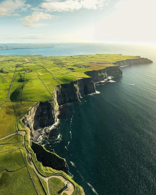 Top view of The Cliffs of Moher, Ireland.  : @brian_wellboy...