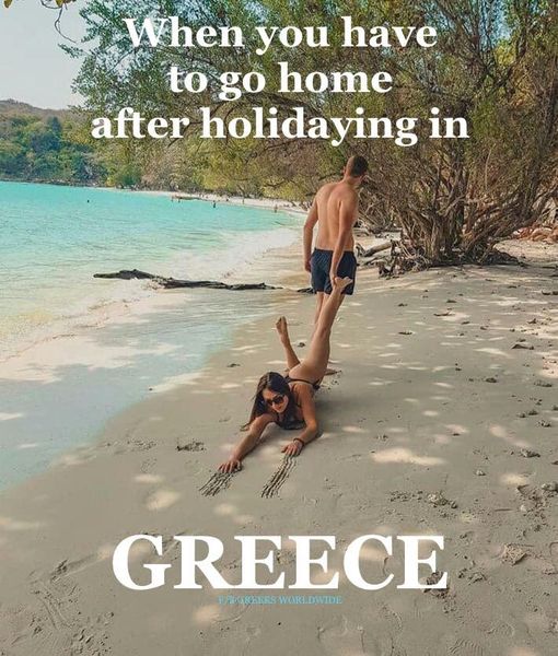 When you're in #Greece and you have to go home !!.... 1
