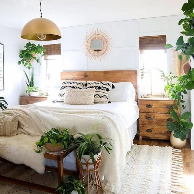 Ιδέες για μποέμικο υπνοδωμάτιο που φαίνονται μοντέρνες και όμορφες... 1