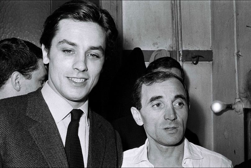 Alain Delon and Charles Aznavour, 1962.... 1