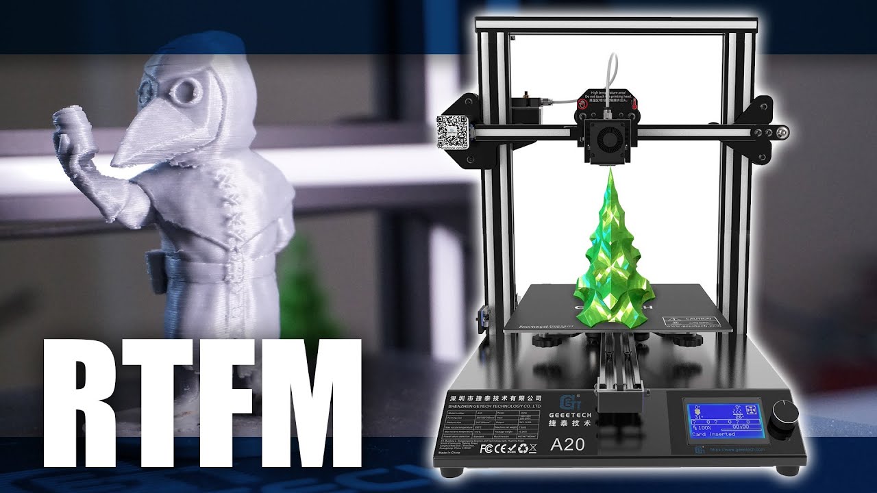 RTFM#92 - Δοκιμάζουμε τον 3D εκτυπωτή A20 από την Geeetech