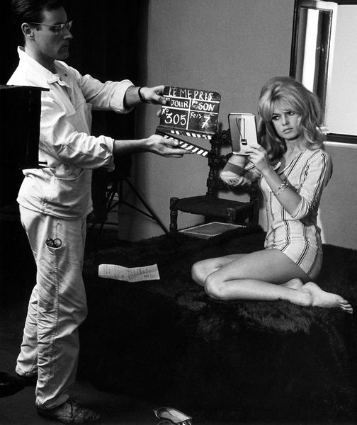 Brigitte Bardot during the filming of "Le Mépris" 1963.... 1