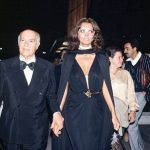 Sophia Loren and husband Carlo Ponti attend a party for Mikhail Baryshnikov, Sep...