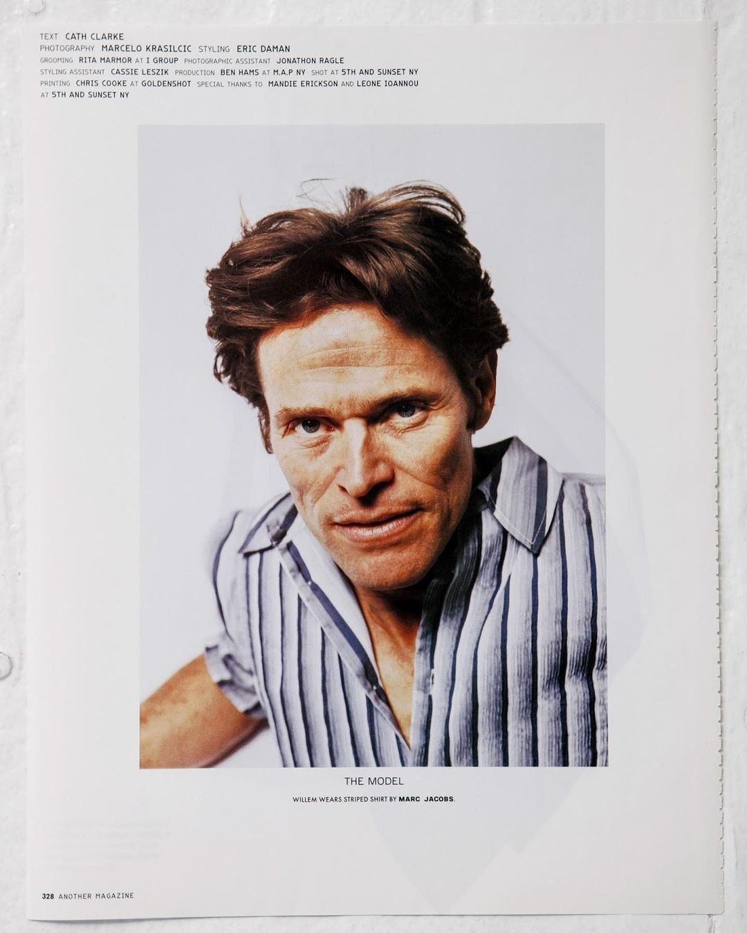 Ο Willem Dafoe φωτογραφήθηκε από τον Marcelo Krasilcic για το Another Magazine, 2003.... 4