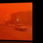 Arar, Σαουδική Αραβία: Βίαια καταιγίδα σκόνης 12.3.2021