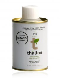 Βιολογικό αγουρέλαιο «Ισχυρισμό Υγείας» Χαλκιδικής "Thallon" Tin 100ml
