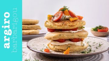Αλμυρά vegan pancakes | Αργυρώ Μπαρμπαρίγου