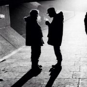 Ο Stanley Kubrick και ο Malcolm McDowell στα γυρίσματα του A Clockwork Orange (1971).
