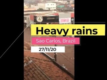 Πλημμύρες στο Σάο Κάρλος, Σάο Πάολο, Βραζιλία 26.11.2020