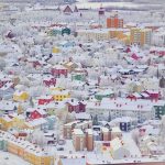 Πολύχρωμη πόλη Kiruna στη Σουηδία...