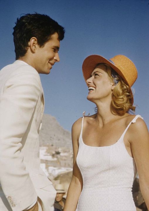 Άντονι Πέρκινς και Μελίνα Μερκούρη στα γυρίσματα της ταινίας "Φαίδρα" το 1961!!... 1
