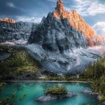 Λίμνη Sorapiss, Cortina d'Ampezzo, Ιταλία...