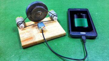 Δημιουργήστε έναν δωρεάν ενεργειακό φορτιστή κινητού τηλεφώνου με το Self Running Science Project 6