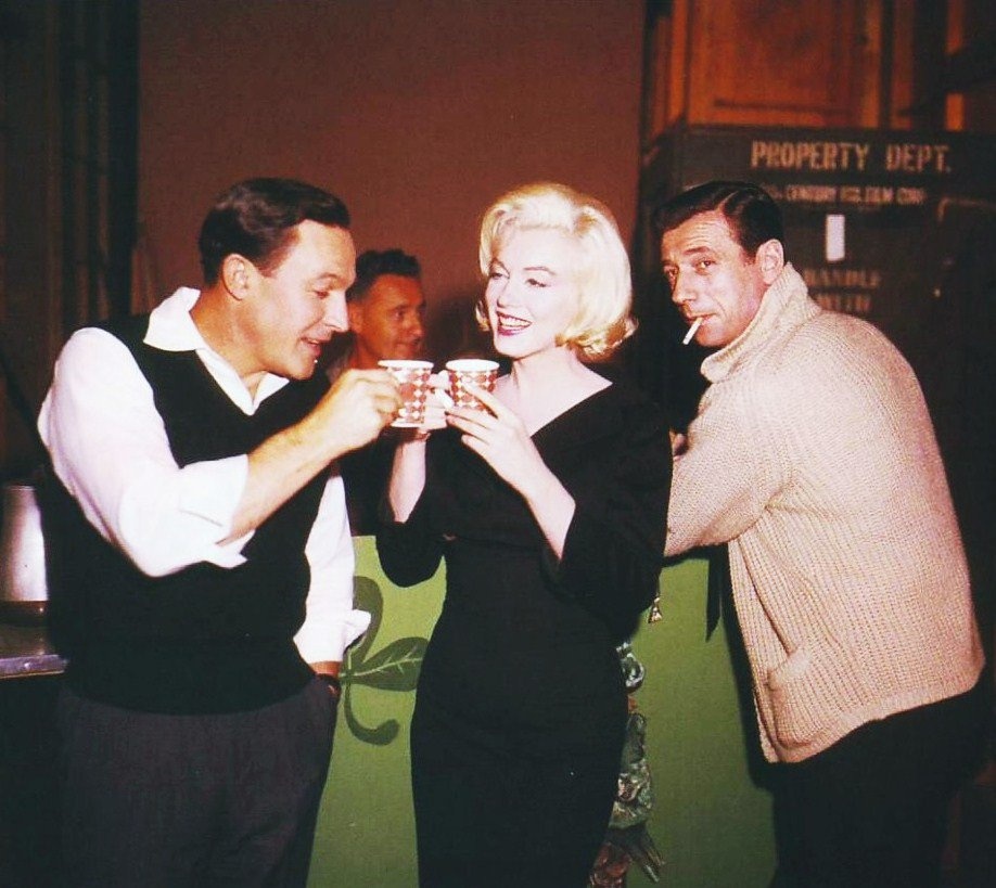Gene Kelly, Marilyn Monroe και Yves Montand στα γυρίσματα του "Let's Make Love" 196... 1