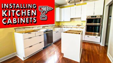 Πώς να ΕΓΚΑΤΑΣΤΑΣΤΕ ΝΤΟΥΛΑΠΙΑ ΚΟΥΖΙΝΑΣ (και να τα αφαιρέσετε)! // DIY Kitchen Remodel Pt. 1 4