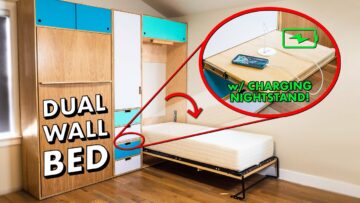 Πώς να φτιάξετε ένα διπλό κρεβάτι Murphy με κρυφό κομοδίνο φόρτισης 1