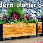 DIY Modern Raised Planter Box // How To Build - Woodworking 2
