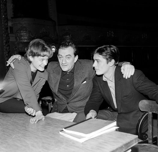 Ο Alain Delon, η Romy και ο Luchino Visconti το 1961.... 1