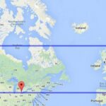 Χάρτης που μας δείχνει ότι ο Καναδάς  είναι πιο νότια από ό,τι νομίζαμε. Το νοτι...
