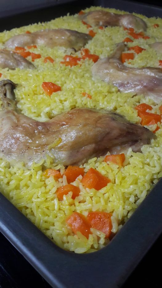 Κοτοπουλο με ρυζι στο φουρνο πιλαφι....... 1