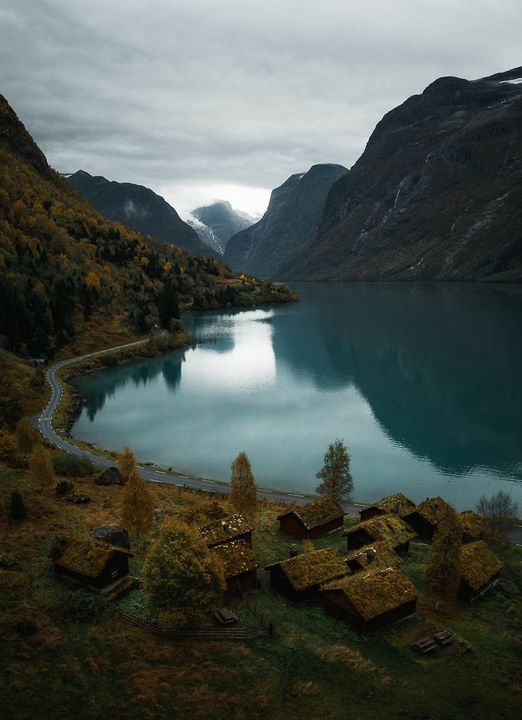 Χωριό με θέα. Νορβηγία... 1