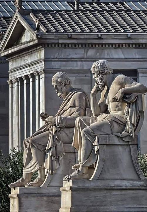 Statues of Platon and Socrates, Academy of Athens #Greece #GreekPhilosophers... 1