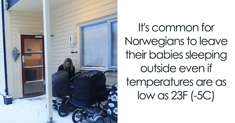 Όπως οι Ισλανδοί , έτσι κι οι Νορβηγοί γονείς αφήνουν τα μωρά τους στα καρότσι... 1