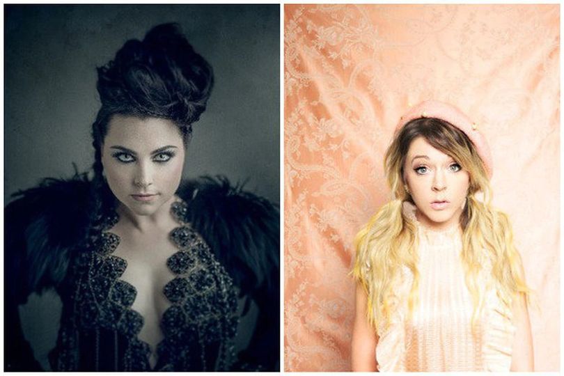 Η τραγουδίστρια Amy Lee των «Evanescence» κι η βιολονίστρια Lindsey Stirling επ... 1