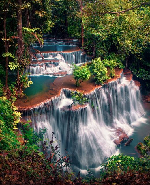 Καταρράκτες Huay Mae Khamin, Ταϊλάνδη : #YourEarth #earth #nature #waterfalls... 1