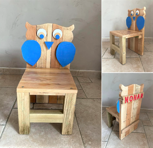 ιδέα παιδικής καρέκλας με παλέτες 1