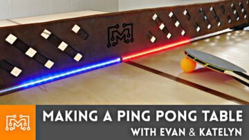 Πώς να φτιάξετε ένα τραπέζι πινγκ πονγκ // Συνεργασία με τον Evan & Katelyn | Μου αρέσει να φτιάχνω πράγματα 3