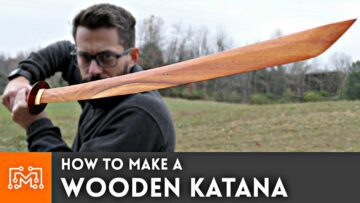 Πώς να φτιάξετε ένα ξύλινο κατάνα από δάπεδο σκληρού ξύλου 4