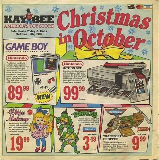 Διαφήμιση παιχνιδιών του 1989... 1