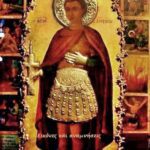 Η γνήσια εικόνα του Αγίου Φανουρίου, που βρέθηκε στη Ρόδο γύρω στα 1355-1369 μ.Χ...