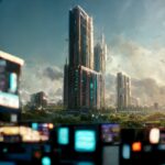 A Futuristic City Reside The Metaverse Generated by Seth...