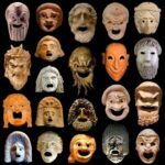 Ancient greek theatre masks. !!
 ·