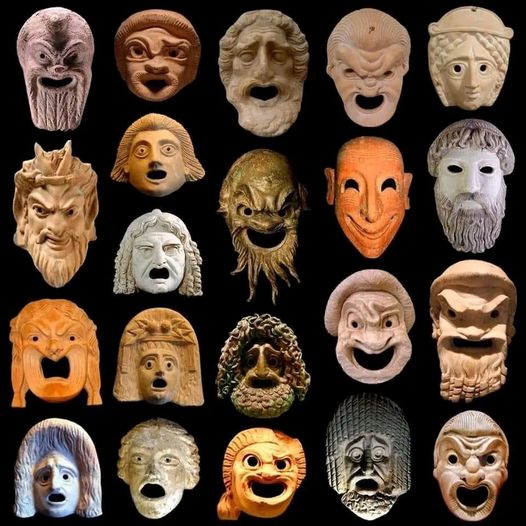 Μάσκες αρχαίου ελληνικού θεάτρου. 1